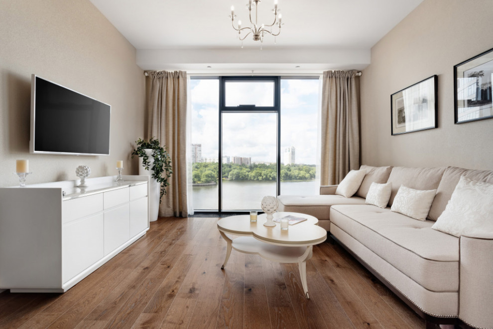 Видовая кухня-гостиная