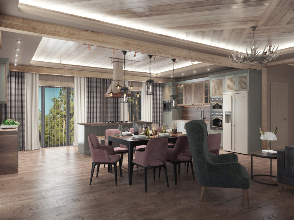 Коттедж с элементами стиля шале