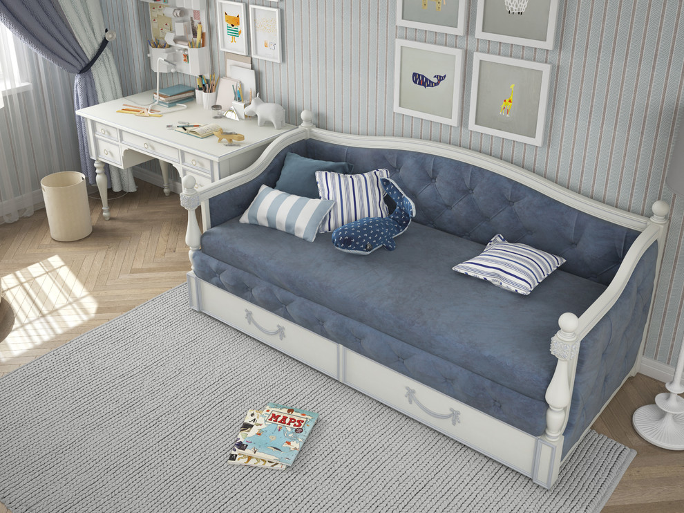 Обложка проекта: Детская комната для настоящего юного джентльмена в стиле Шеббик-шик