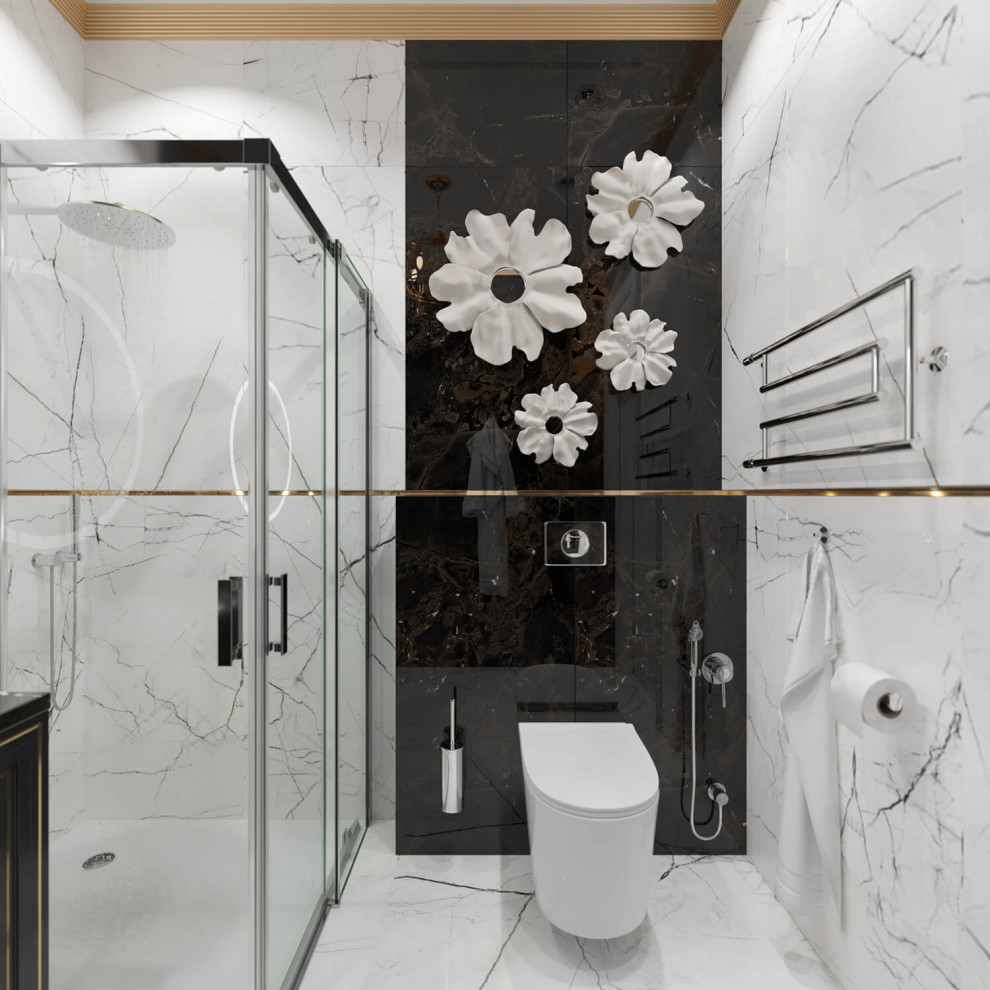 Дизайн интерьера одноэтажного жилого дома в стиле арт-деко