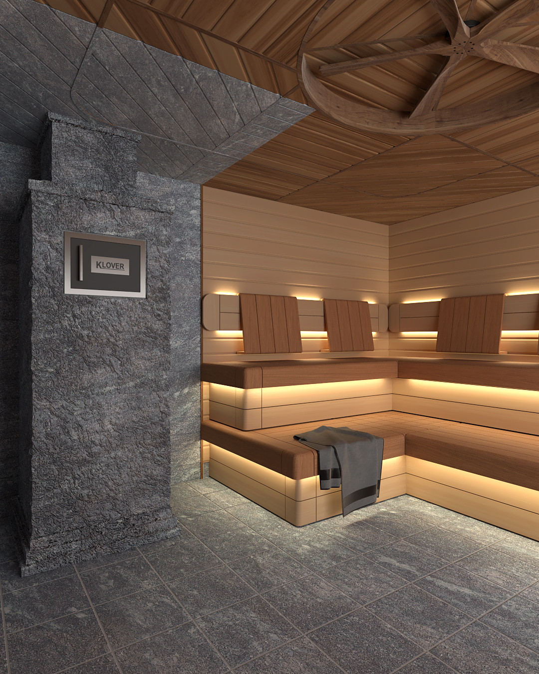 Обложка проекта: Дизайн-проект сауны с панорамным окном