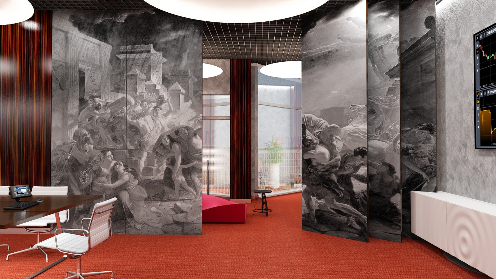 Обложка проекта: Интерьеры банка  "МИРАФ"