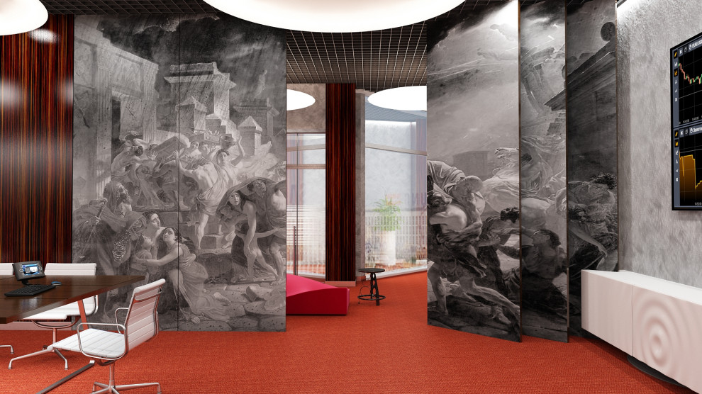 Обложка проекта: Интерьеры банка  "МИРАФ"