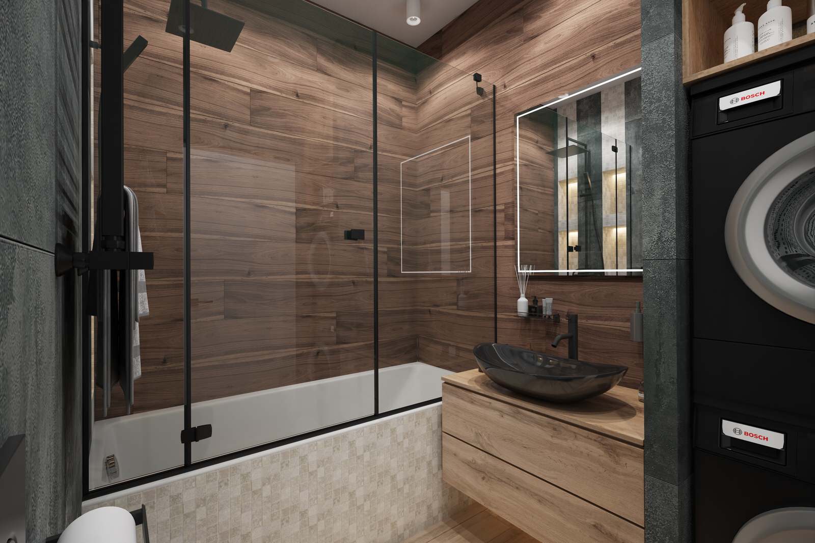 Квартира в стиле "лёгкий лофт". 70 кв.м.