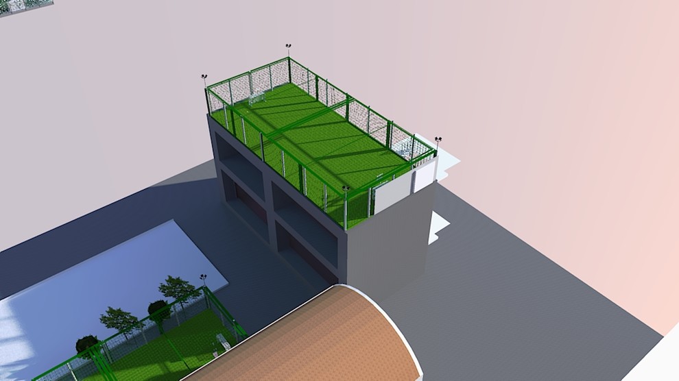 Проект спортивной футбольной площадки "Сириус" г. Томск