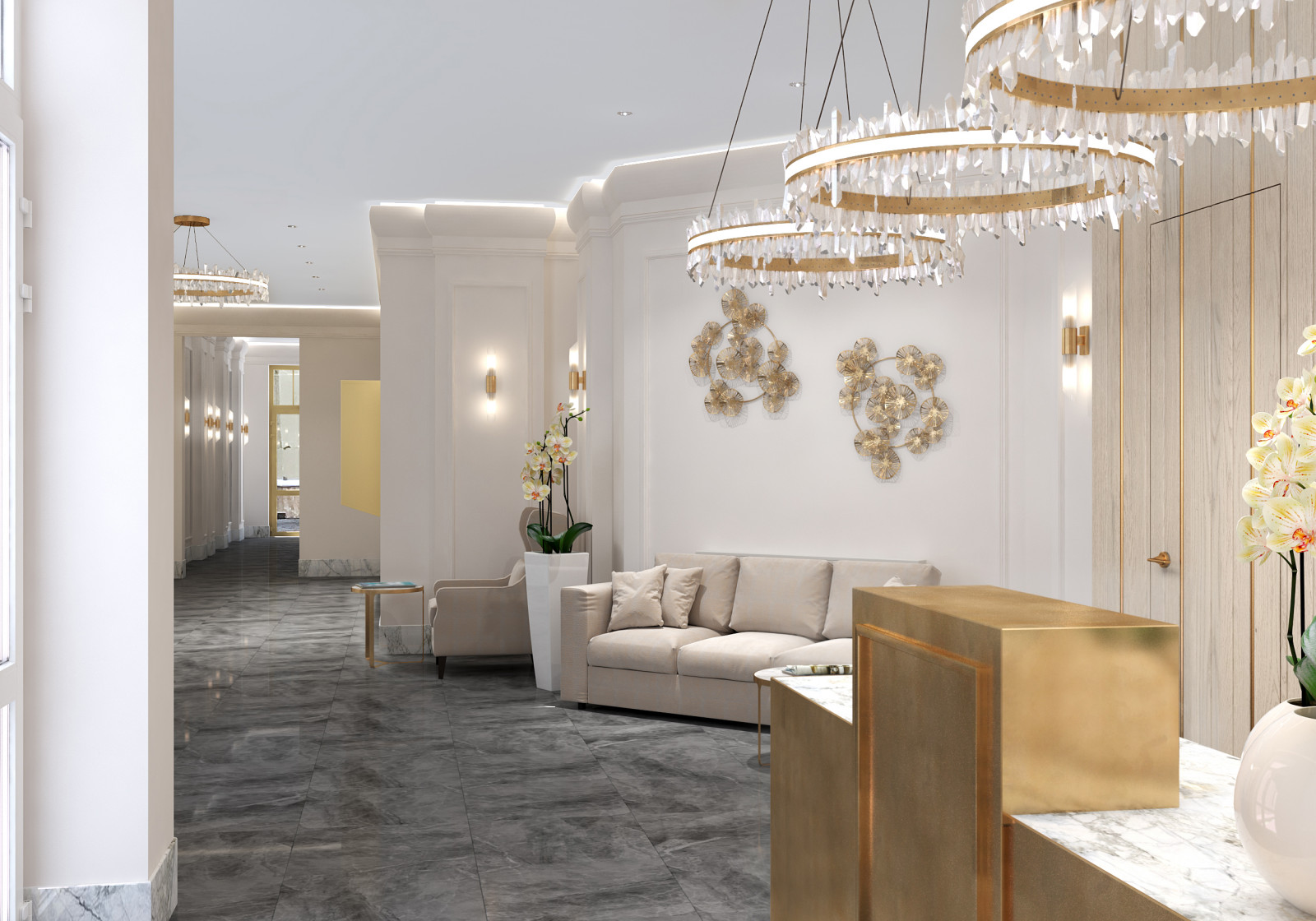 Обложка проекта: входная группа в ЖК