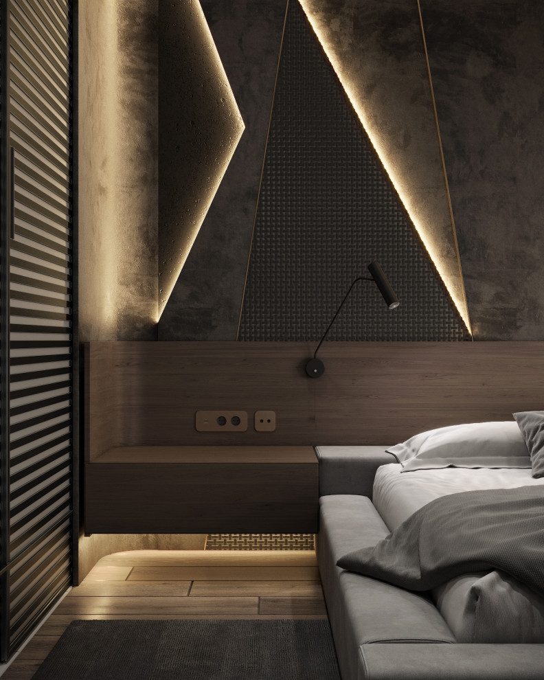 Монохромная квартира с террасой.