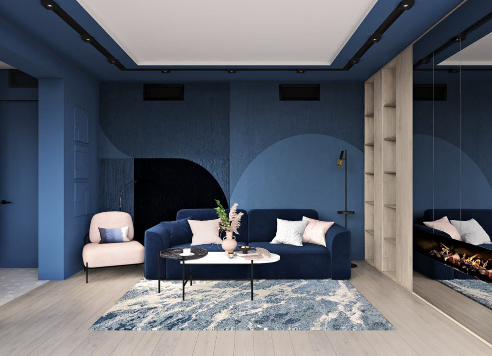 Гостиная ЖК Татьянин Парк "Сапфировая нега"