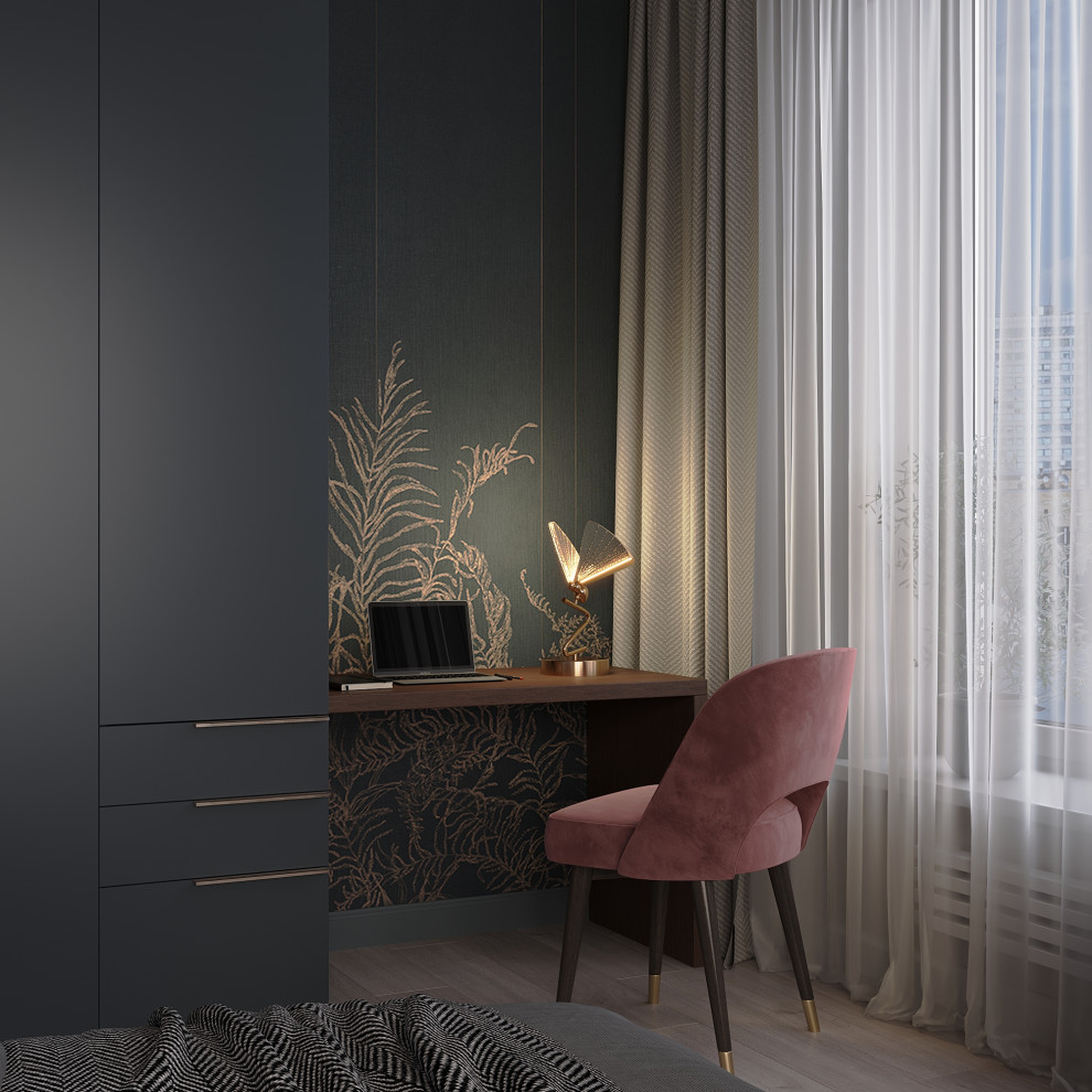 Спальня в 3-к. квартире ЖК "HeadLiner"