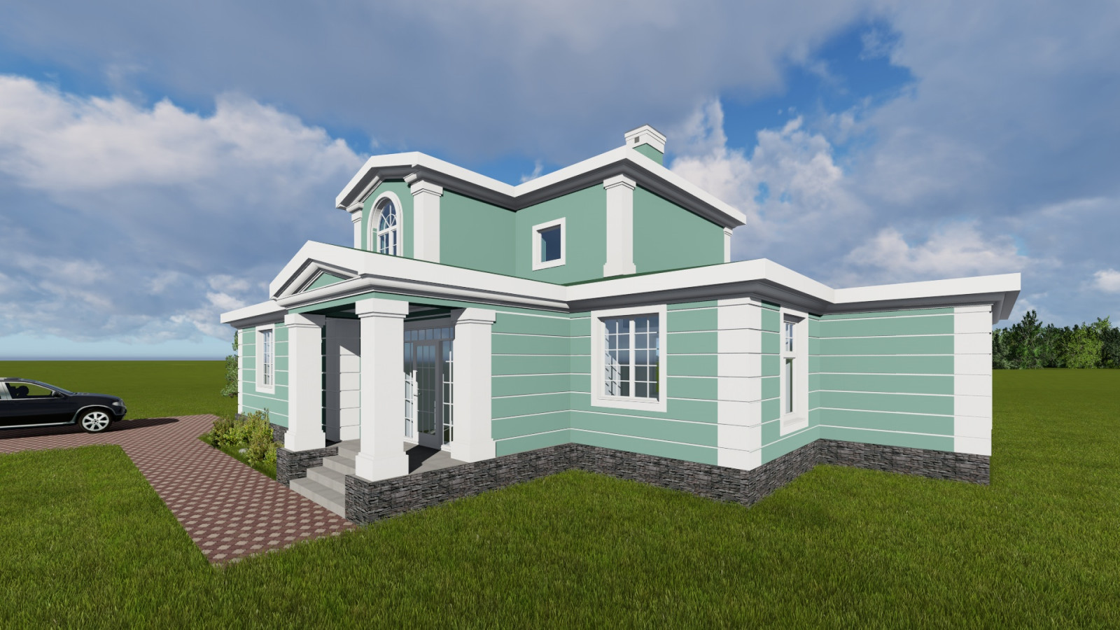 Аксонометрия реконструкции в кп "Новый мир"