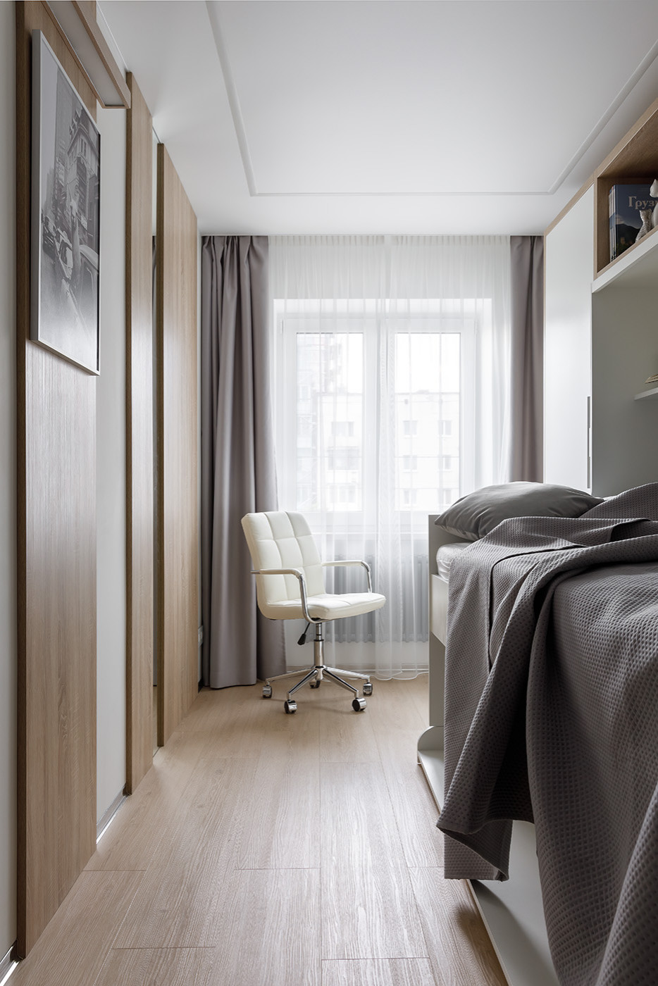 Интерьер трёхкомнатной квартиры в стиле минимализм, г. Калининград