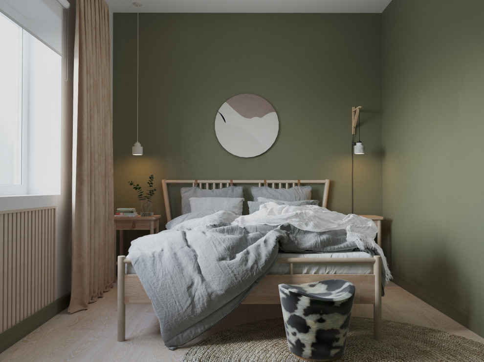 скандинавская спальня