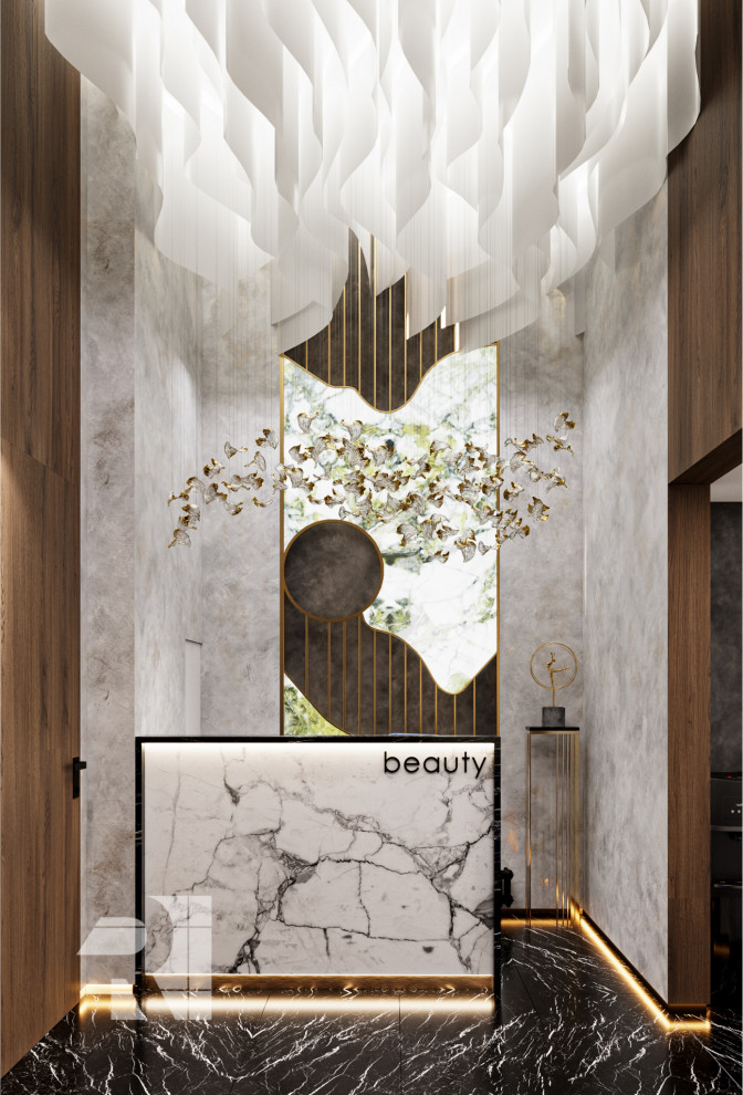 Дизайн салона красоты в стиле современный ар-деко