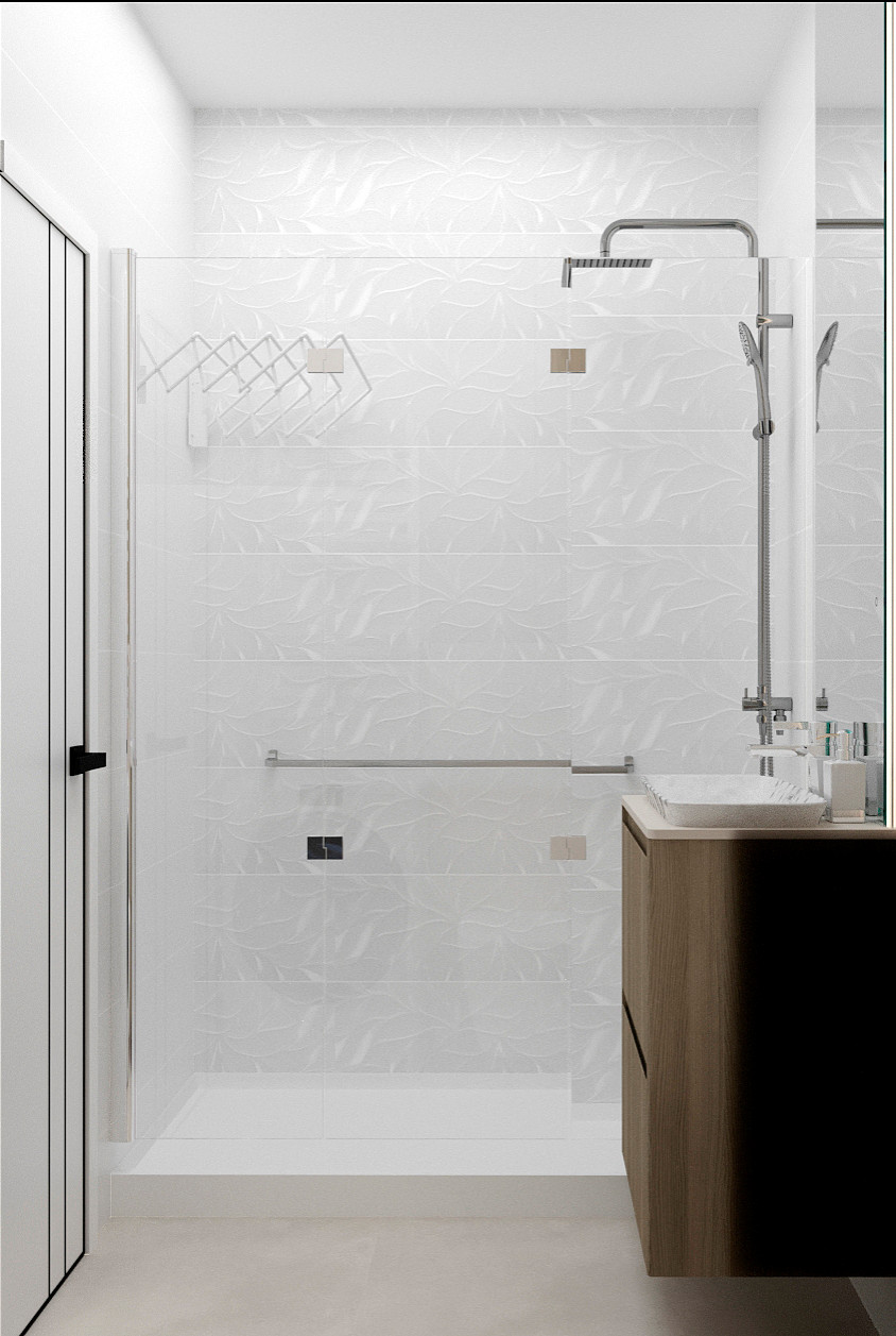 Природный минимализм. Дизайн 3-х комнатной квартиры.