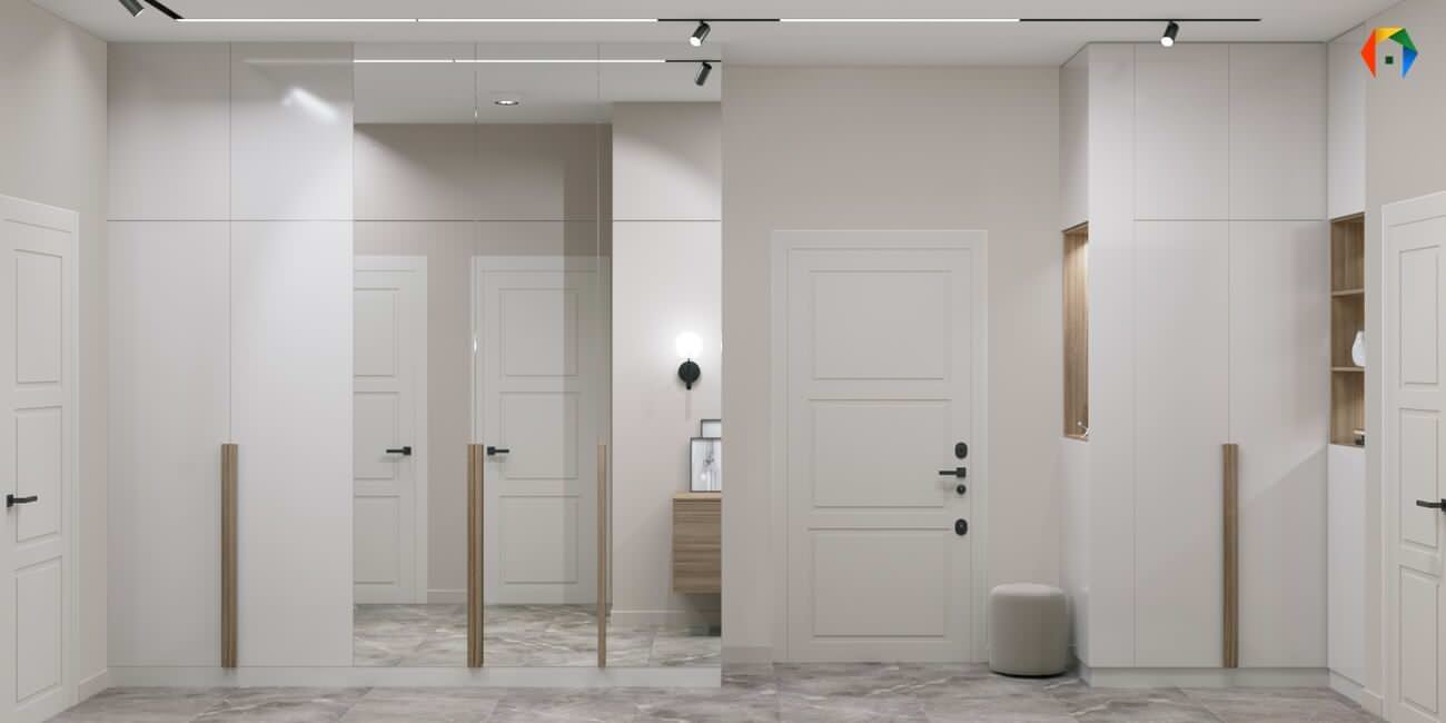 Серебрякова. Дизайн проект 2-х комнатной квартиры в новостройке