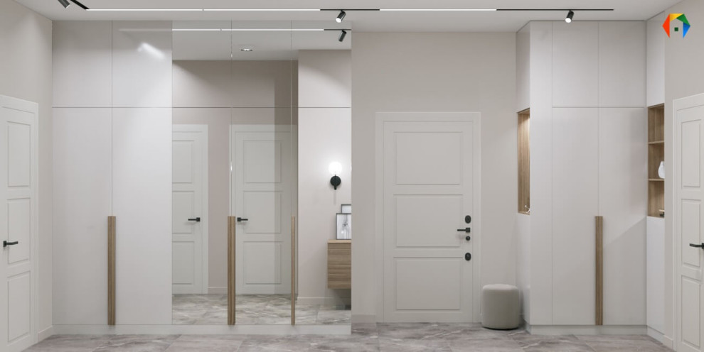 Серебрякова. Дизайн проект 2-х комнатной квартиры в новостройке