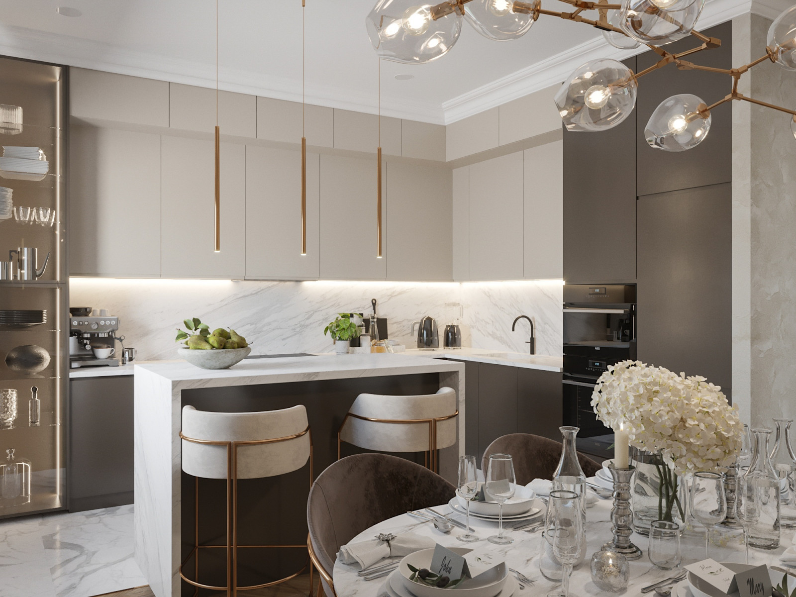 Дизайн загородного дома (1 этаж)