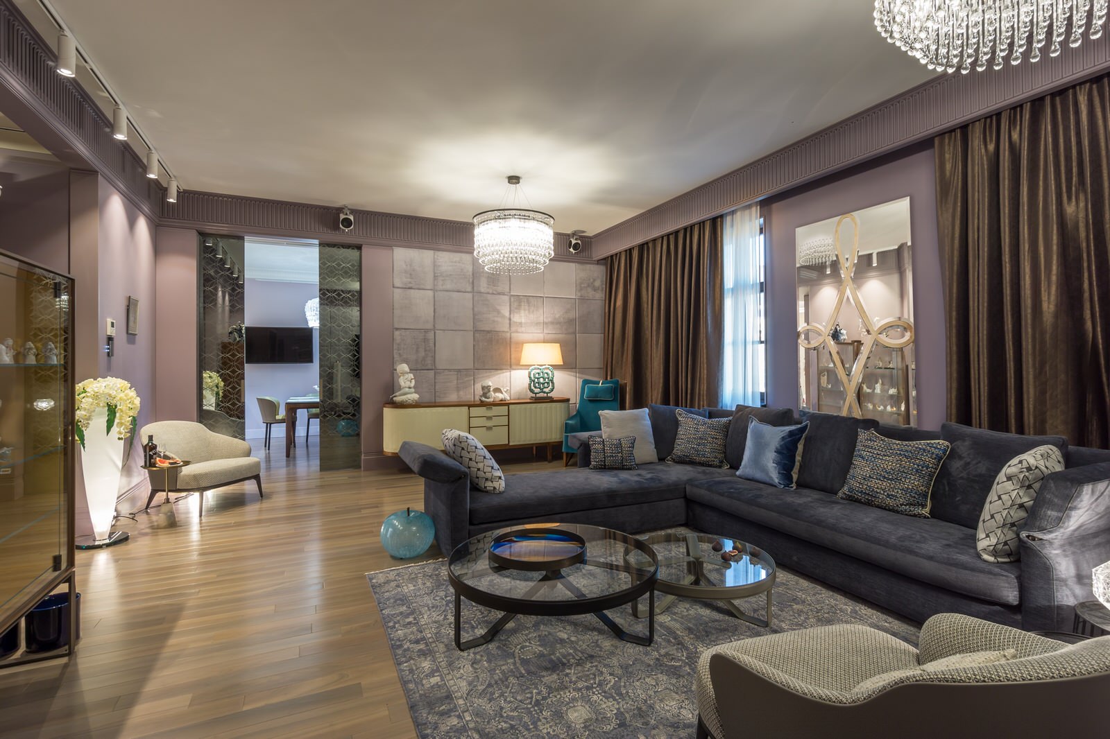 Квартира в современном стиле с элементами арт-деко