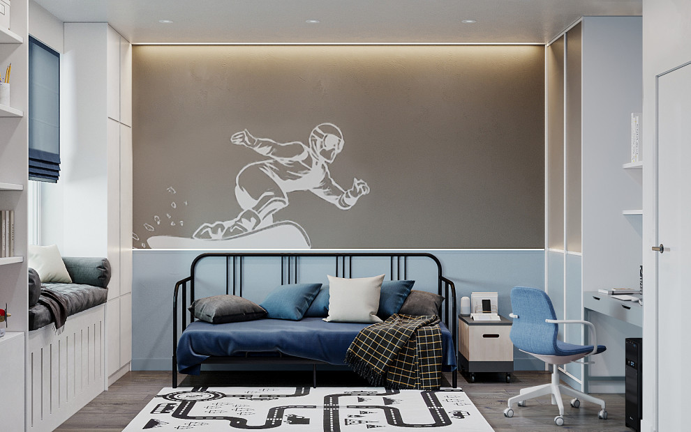 Яркая квартира для большой семьи