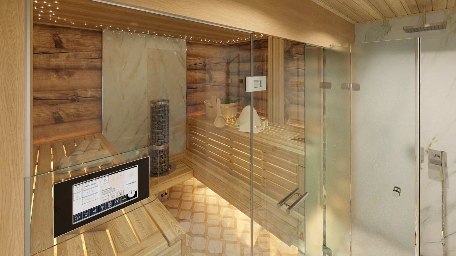 Обложка проекта: Дизайн интерьера сауны