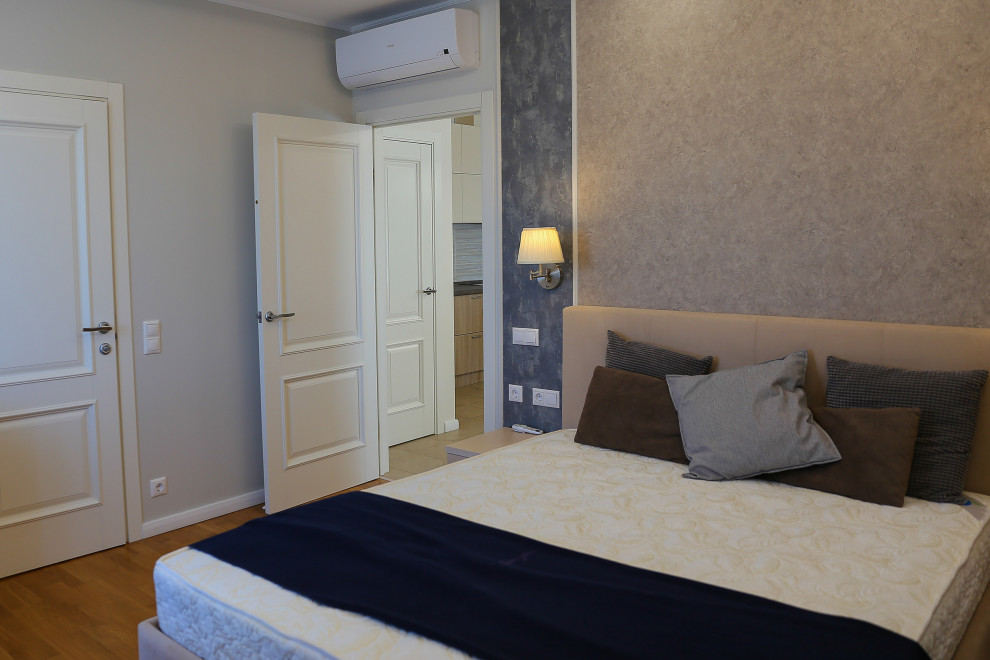 Современная квартира в мягких цветах