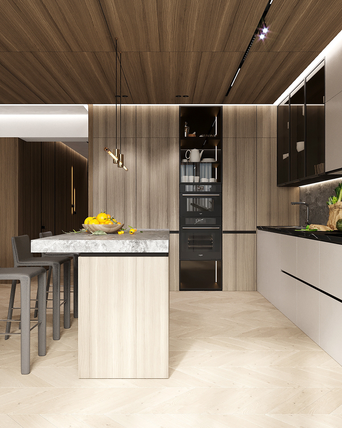 Интерьер квартиры г. Самара "Евроквартал" 180м2