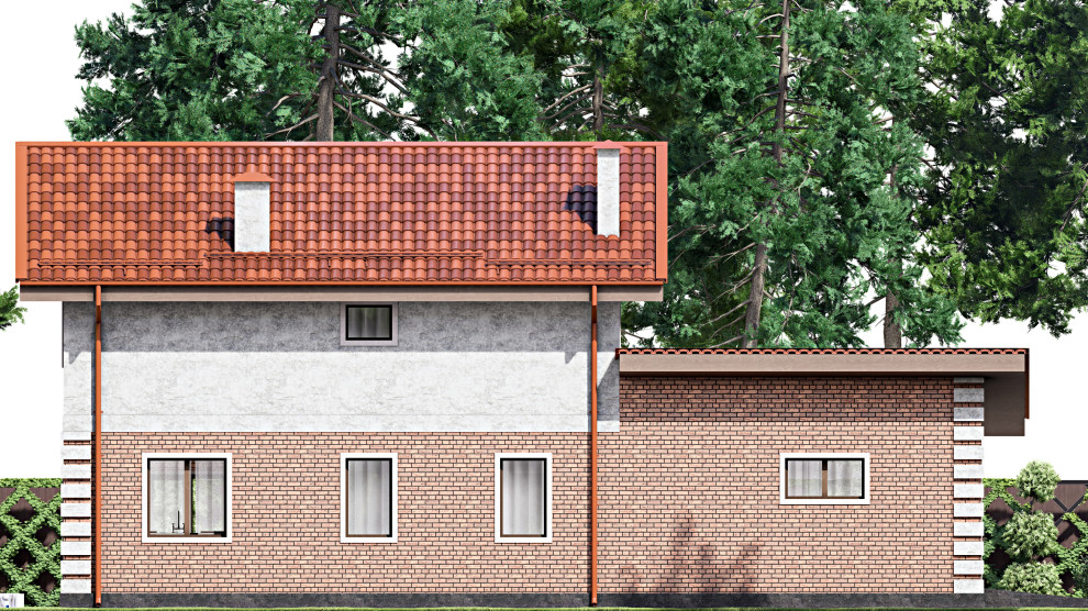 Проект двухэтажного дома 17х7 м S134м2 F-14687