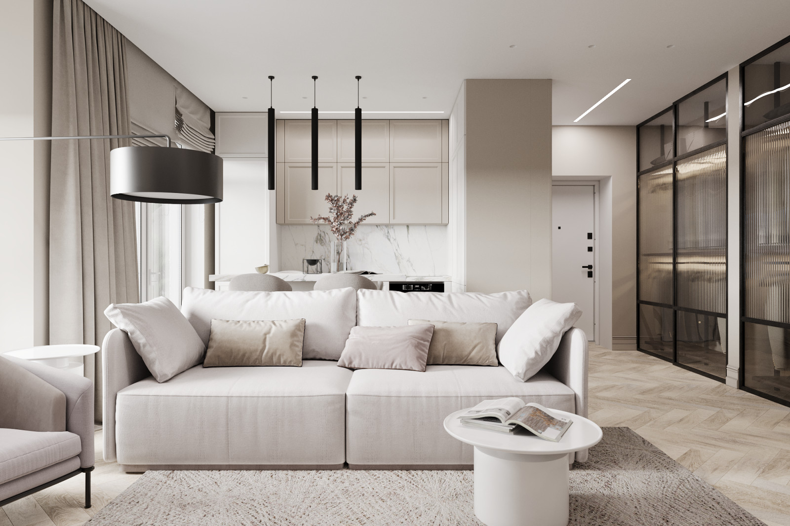 Обложка проекта: Квартира в Воронеже 80 м2