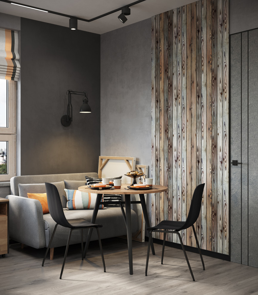 Проект квартиры 34м2 "Original Prankster" для юного начинающего художника