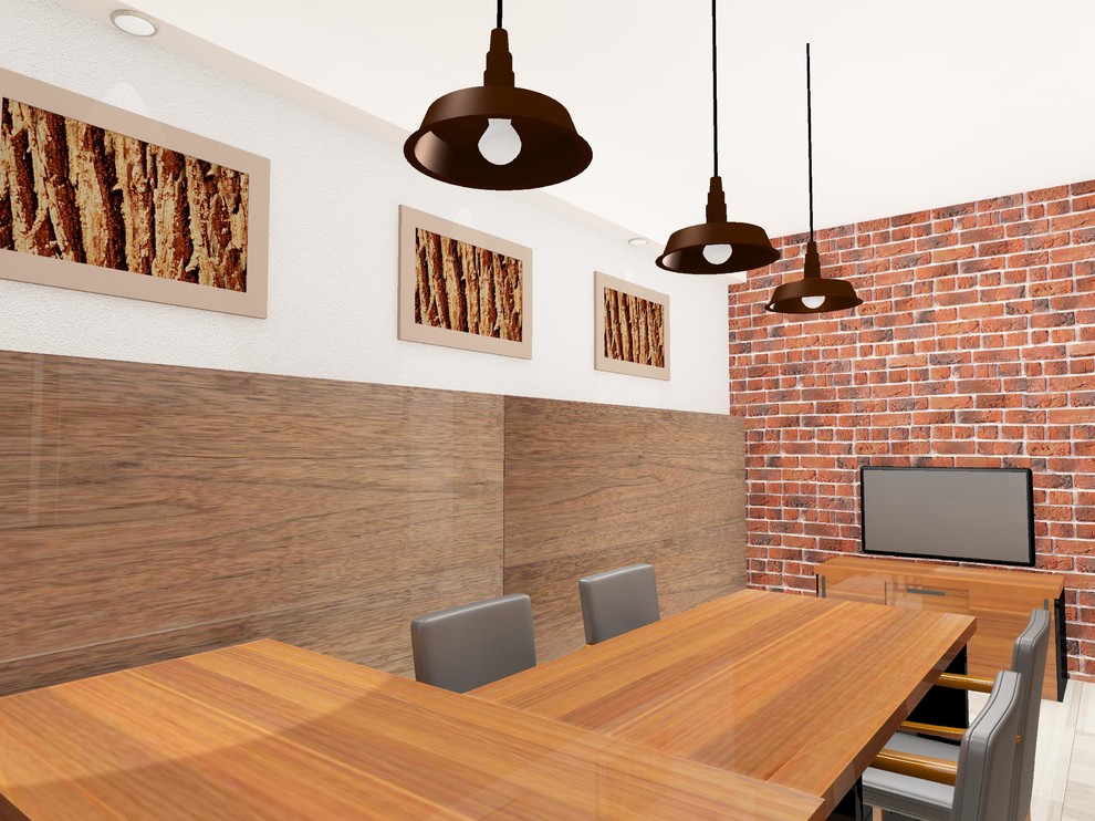 Кабинет переговорная в стиле лофт