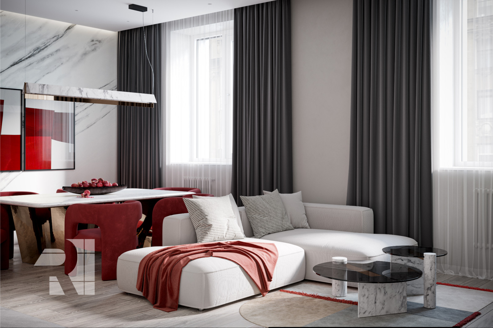 Современный стиль с элементами ар-деко