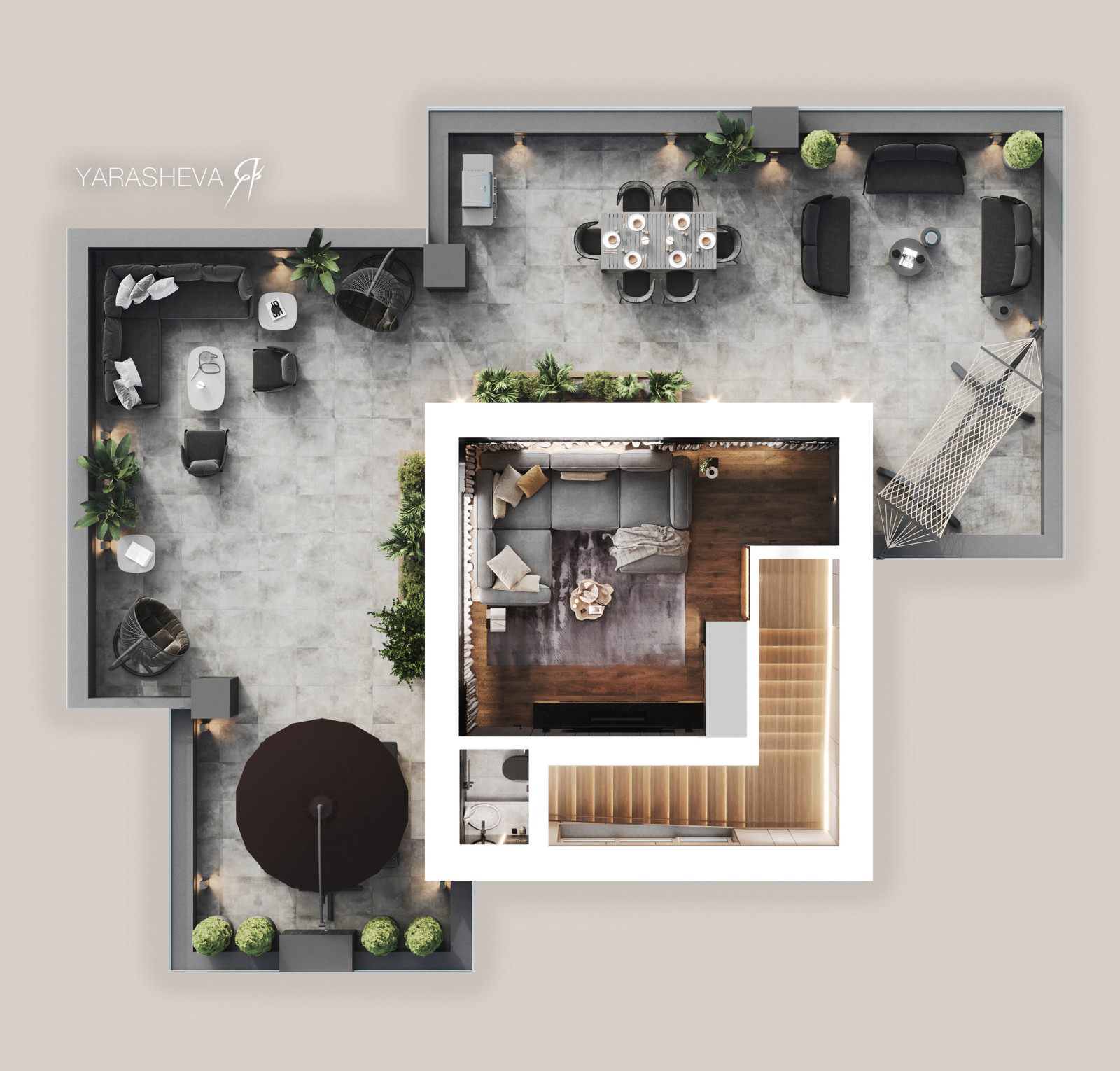 Загородный дом в КП Хюгге Хаус 380 м кв.