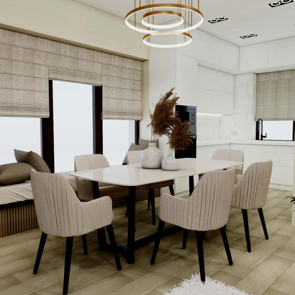 Дизайн кухни-гостиной