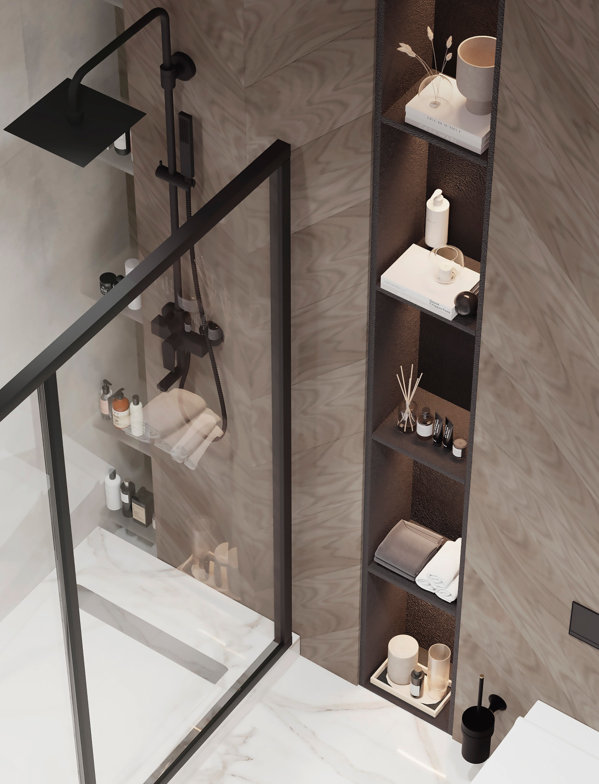 Санузел с зоной хранения