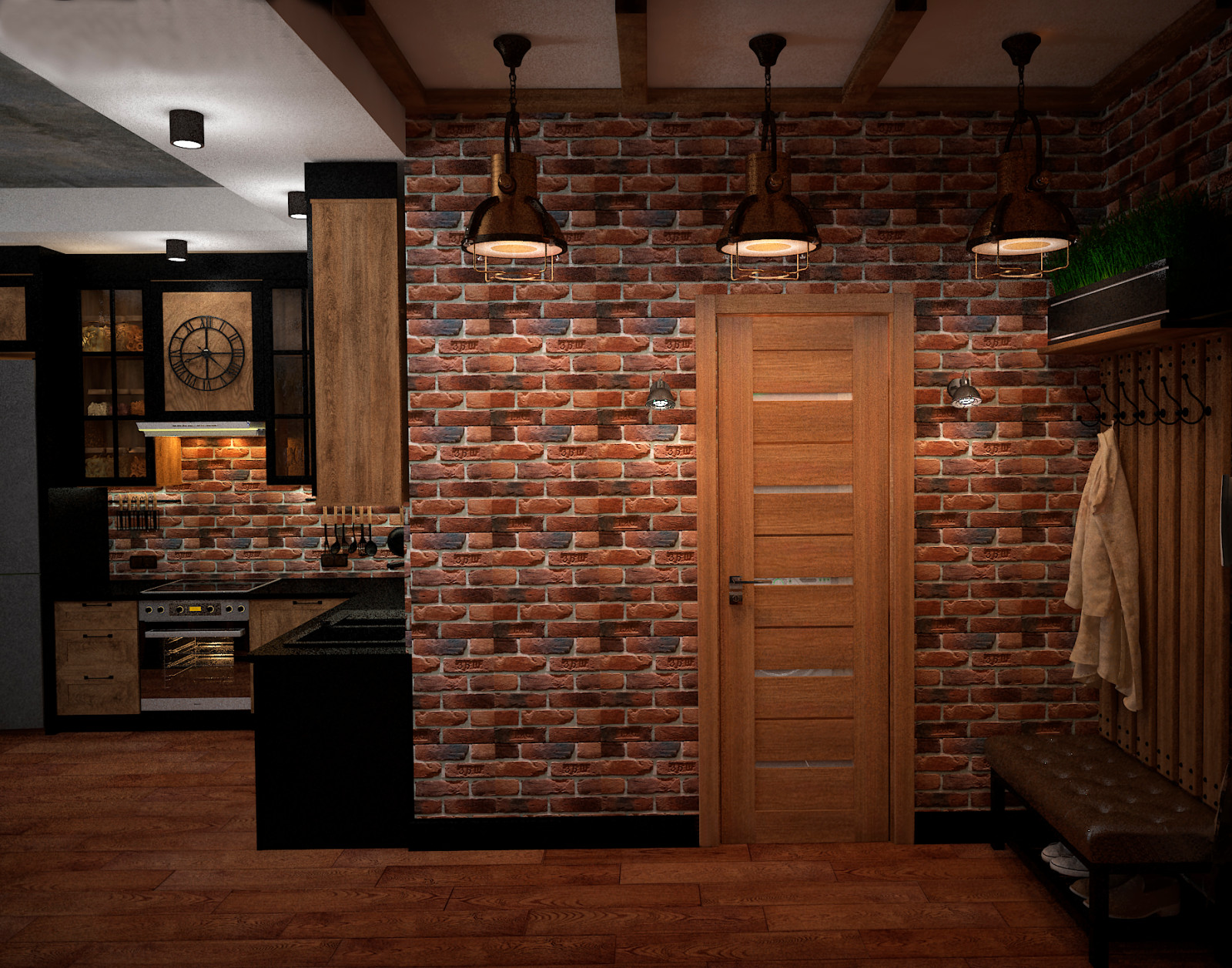 Малогабаритная квартира в стиле лофт