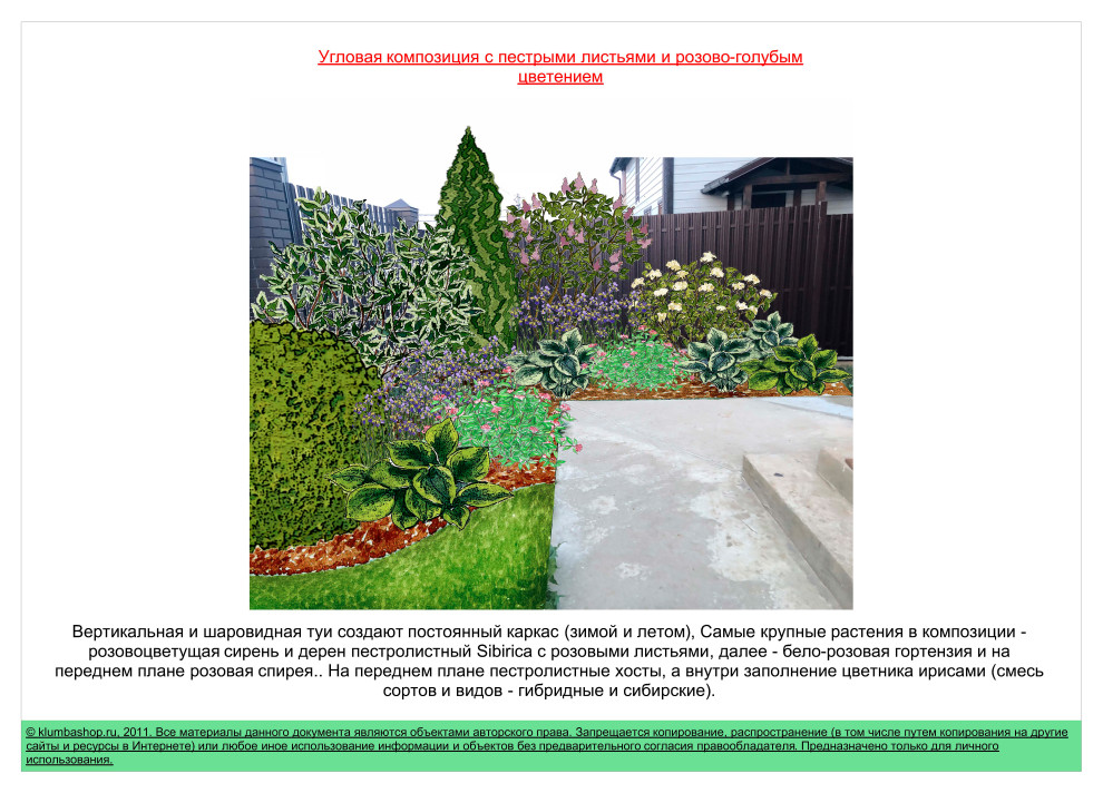 Проект ландшафтной композиции на заказ