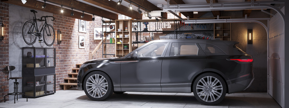 Обложка проекта: Необычный проект! Дизайн интерьера гаража (2020 г.).