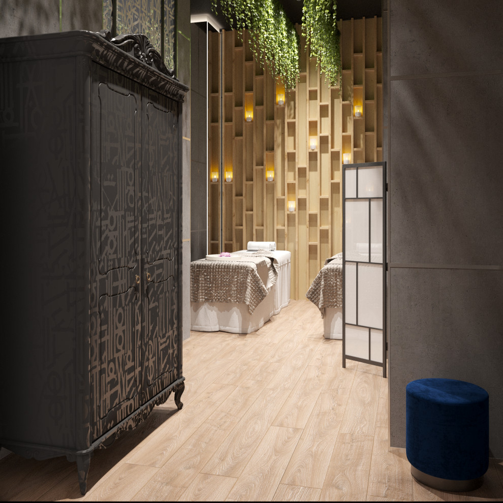 Дизайн интерьера салона в стиле лофт