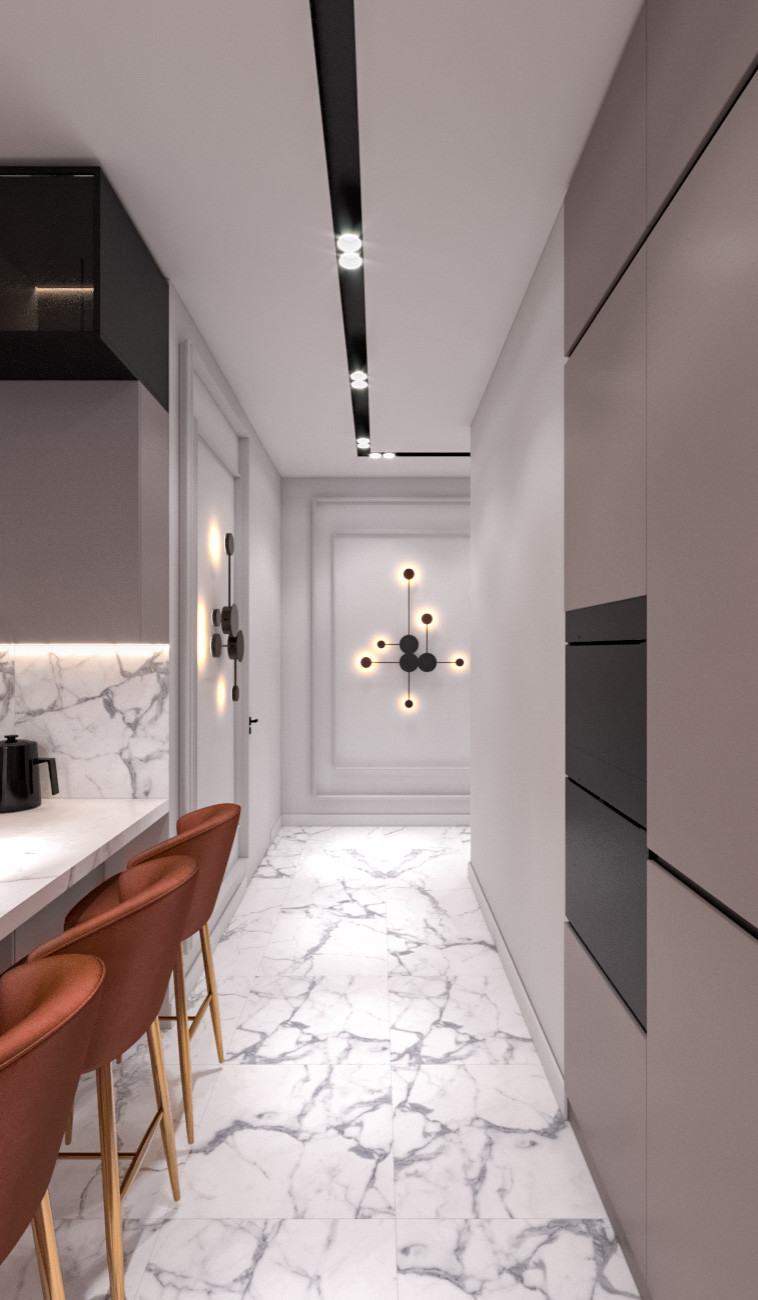 Проект 1 комнатной квартиры 45 кв.м.