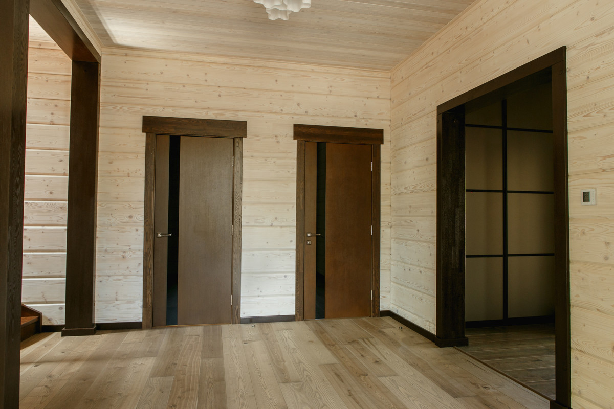 Интерьер дома из клееного бруса