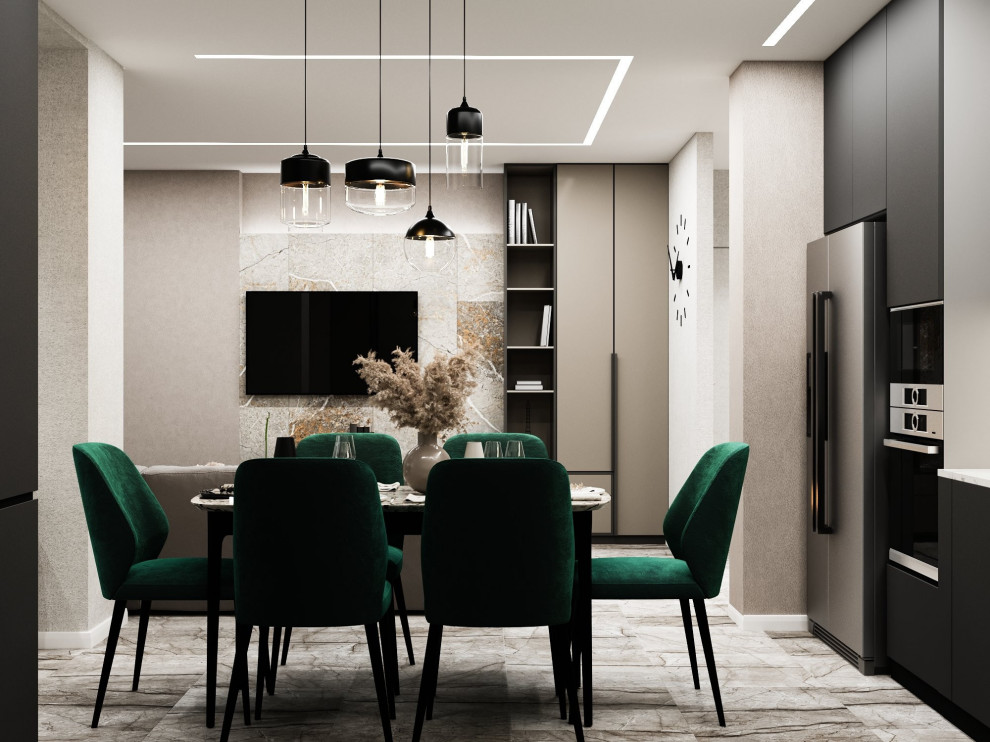 Дизайн кухни-гостиной