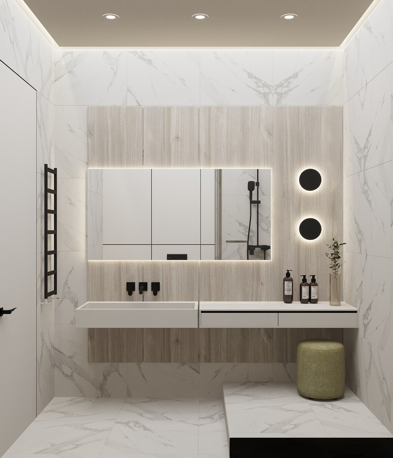 Дизайн-проект квартиры студии 35 кв.м