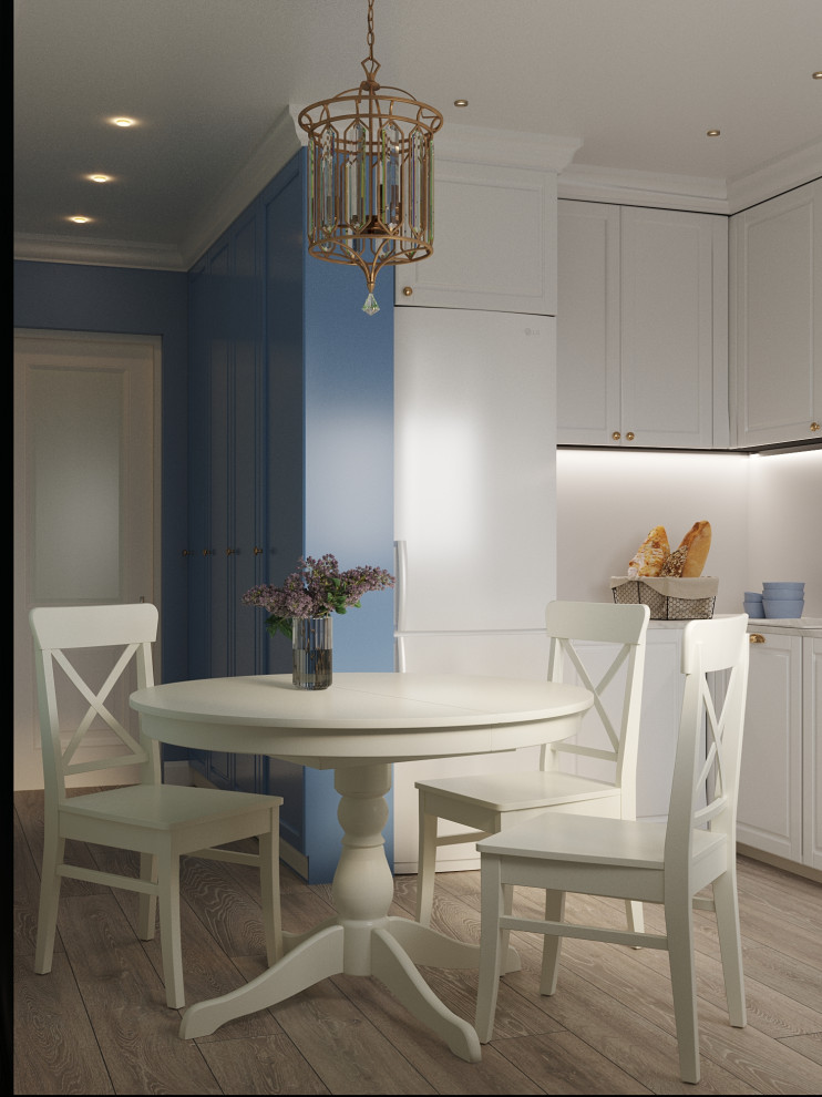 Обложка проекта: Кухня в голубом