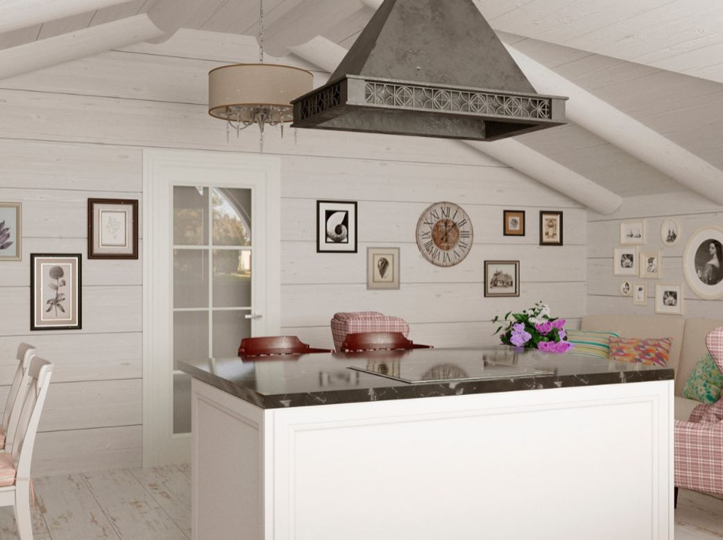 Обложка проекта: Дом в стиле кантри - мансардная часть