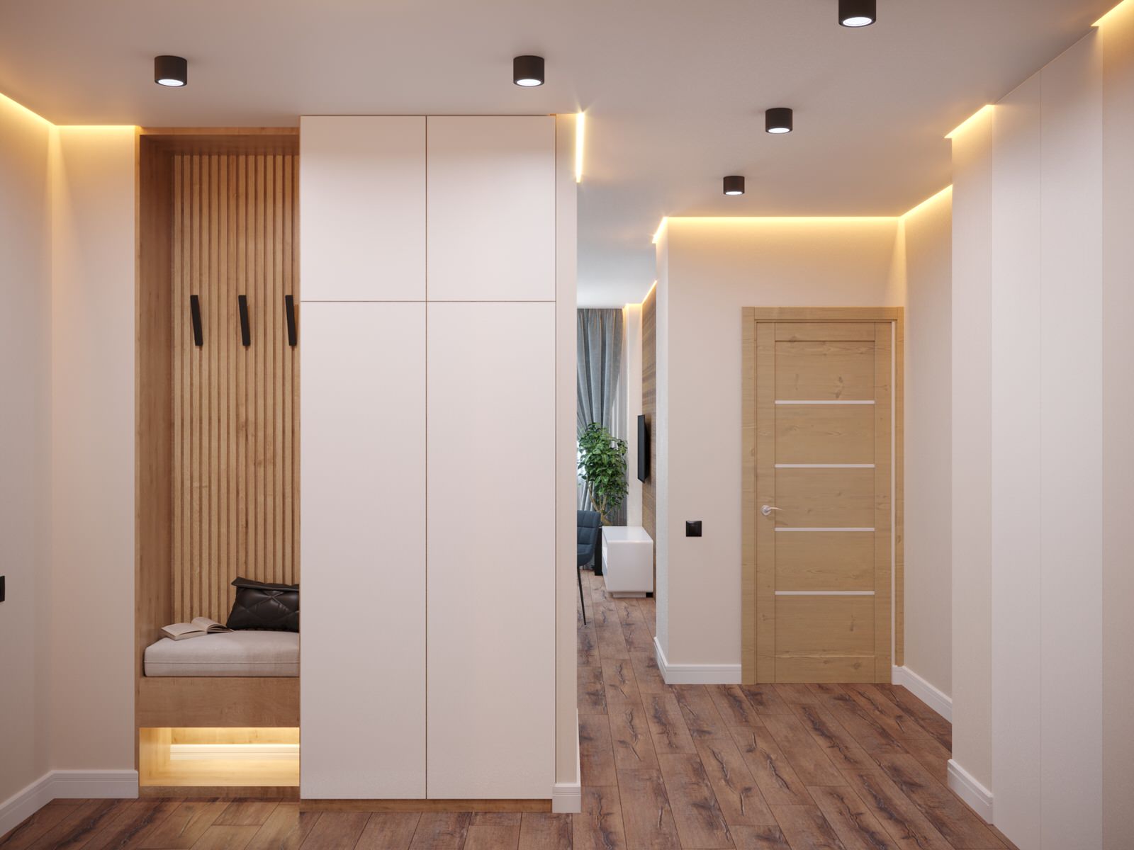 Дизайн-проект трехкомнатной квартиры.