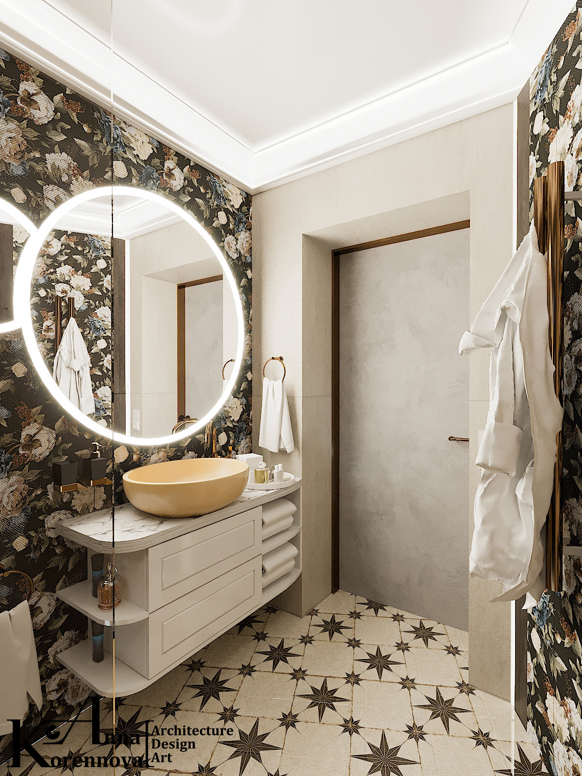 Дизайн санузла  в коттедже