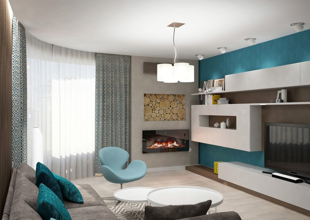 Обложка проекта: Яркая квартира для молодой пары