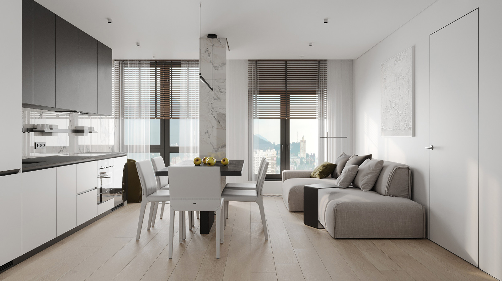 Светлая квартира в Сочи