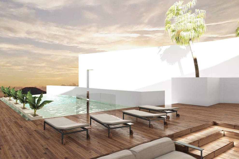 Villa sul mare con la vista Vesuvio