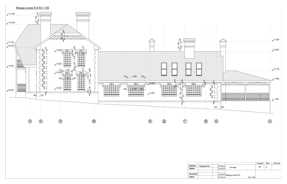 Проект дома с внутренним двориком во Владимире